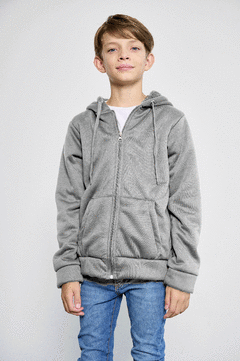 CAMPERA UNISEX SUPER ABRIGADA GRIS - comprar online