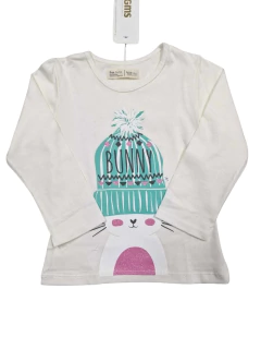 REMERA MANGA LARGA BUNNY CRUDO - comprar online