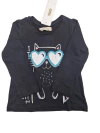 REMERA MANGA LARGA GATO CON LENTES - comprar online