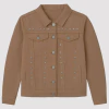CAMPERA GABARDINA CON TACHAS CAMEL - comprar online
