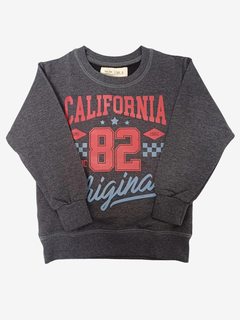 BUZO CUELLO REDONDO CALIFORNIA 82 GRIS OSCURO - comprar online