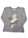 REMERA MANGA LARGA LOVE UNICORNS GRIS - comprar online