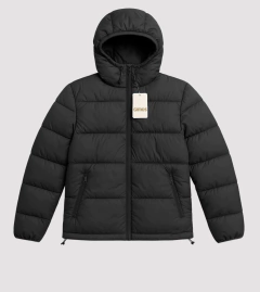 003-CAMPERA UNISEX IMPORTADA CON BOLSITA MOCHILA NEGRO en internet