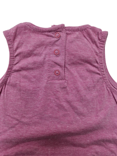BODY BEBE CON VOLADO Y BOTONES SNAP FUCSIA - comprar online