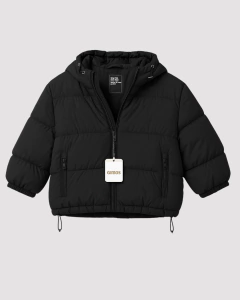 003-CAMPERA UNISEX IMPORTADA CON BOLSITA MOCHILA NEGRO - comprar online