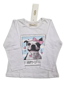 REMERA MANGA LARGA BULL DOG FRANCES - comprar online