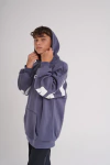 1164/ BUZO FRISADO UNISEX CON CAPUCHA ART STUDIO GRIS - comprar online