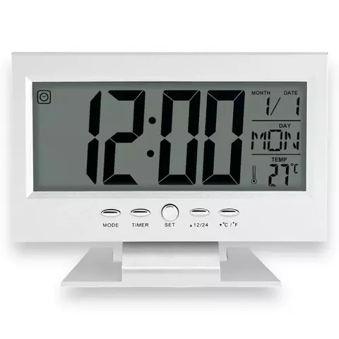Reloj Despertador Mesa LCD y Luz Nocturna Inteligente (S) - comprar online