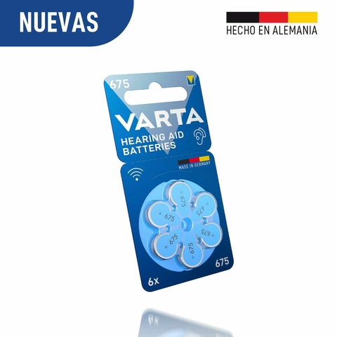 Pilas Varta 675 para audífonos pack x 30 unidades - comprar online