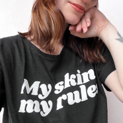 LKS REMERA SKIN POSITIVITY - “MY SKIN, MY RULES” - LUKSIC STUDIO