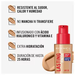 Rimmel London Lasting Finish Foundation 25 hs - tienda online