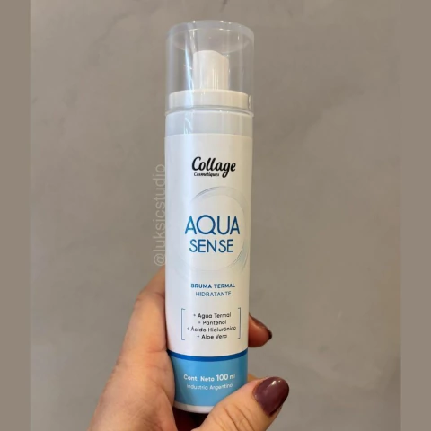 Collage Cosmetiques Bruma termal hidratante Aqua Sense