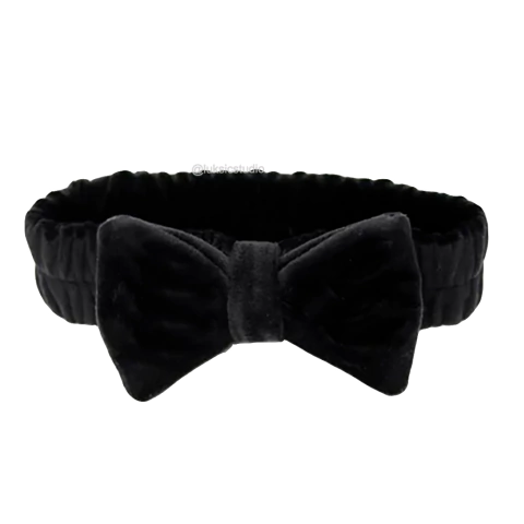 Vincha de Tela con moño para maquillaje o skincare