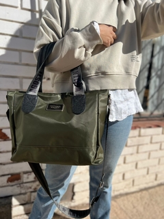Cartera TEXAS verde y negro - comprar online