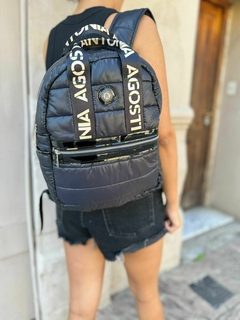 Mochila Asturias Negra y lima - comprar online