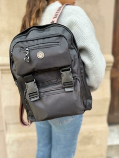 Mochila Catalina Negra y Nude