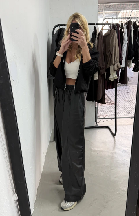Pant ancho cuero YORU
