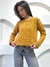 Sweater cropped trenzado ADELINA - ONE mujer