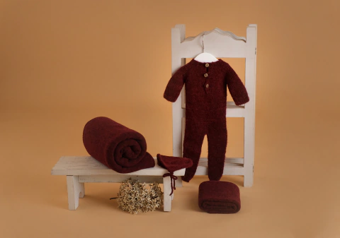 MACACÃO MOHAIR BORDÔ