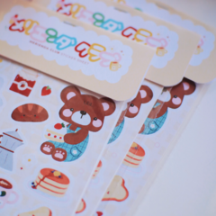 Imagen de MERIENDA CLUB ♥ Plancha de stickers ₊˚⊹♡