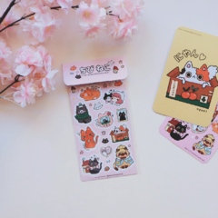 CHIBI NEKO ♥ Plancha de stickers - comprar online