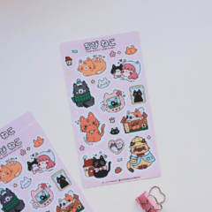 CHIBI NEKO ♥ Plancha de stickers