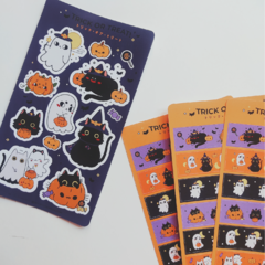 TRICK OR TREAT ♥ Plancha de stickers - tienda online