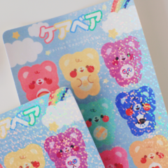 CARE BEARS HOLO VERSION ♥ Plancha de stickers en internet