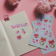 MOMO & MATCHA ♥ Plancha de stickers - comprar online