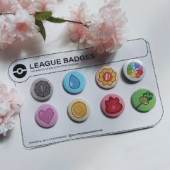 POKEMON LEAGUE GYM BADGES Pin set - comprar online