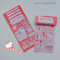 BE MY VALENTINE ♥ Plancha de stickers - My Little Paradise