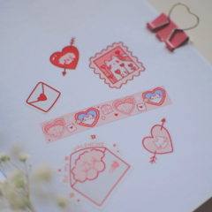 BE MY VALENTINE ♥ Plancha de stickers en internet