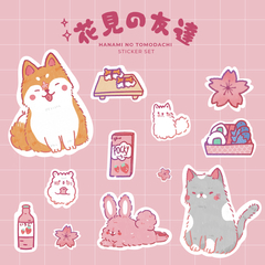 Hanami no tomodachi ♥ Set de stickers