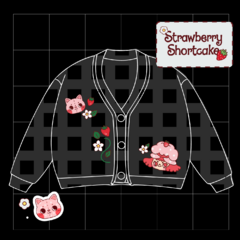 Cardigan corto ♥ STRAWBERRY SHORTCAKE - tienda online