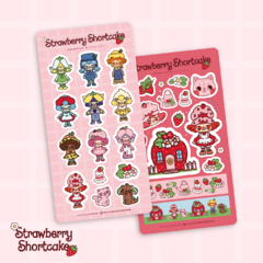 STRAWBERRY SHORTCAKE ♥ Plancha de stickers ₊˚⊹♡