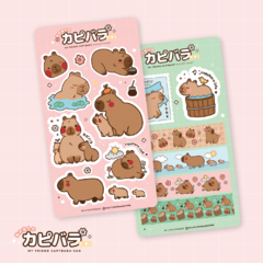 CAPYBARA SAN ♥ Plancha de stickers