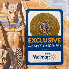 IRON MAIDEN LP POWERSLAVE 40TH ANNIVERSARY ZOETROPE VINIL 3D LENTICULAR ART (1LP) 2024 BMG WALMART EXCLUSIVE MARCA NA CAPA - loja online
