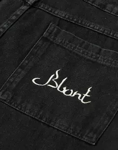 CALÇA RETA BLUNT - HEART BLACK