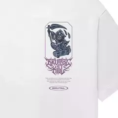 CAMISETAS BRUTAL KILL OVERSIZED SK8 BKC - BRANCO - loja online