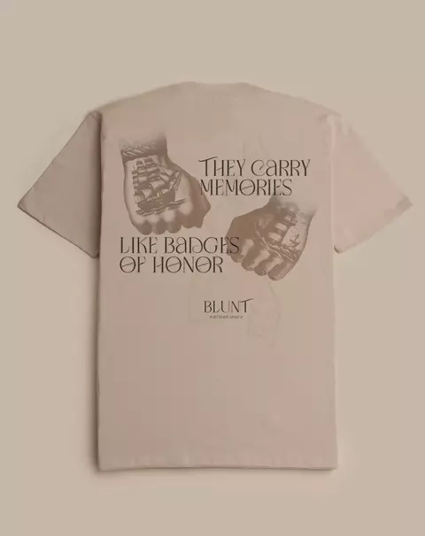 CAMISETA BLUNT ESPECIAL OVER MEMORIES - CREME