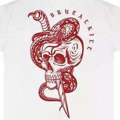 CAMISETA BRUTAL KILL RED CRAINS - BRANCO - comprar online