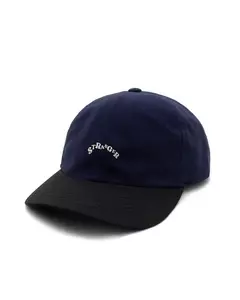 BONE STRANGER DAD HAT ART LETTER IN ARCH - AZUL/PRETO - Agacê Store