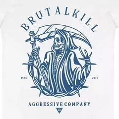 CAMISETA BRUTAL KILL ARCADE - BRANCO