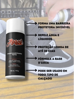 IMPERMEABILIZANTEDE TÊNIS AGACE SNEAKER REPELE AGUA E SUJEIRA - comprar online