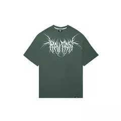 CAMISETA BRUTAL KILL OVERSIZED MACABRE MOSS GREEN - VERDE