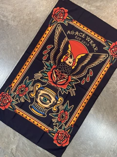 Bandeira Agace Crew Eagle Black Trad - Agacê Store