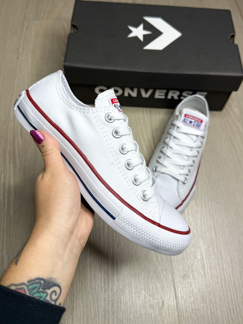 TENIS ALL STAR CHUCK TAYLOR CANO BAIXO - BRANCO - comprar online