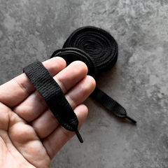 CADARÇO FAT LACE AGACE ( LARGO ) - PRETO - comprar online