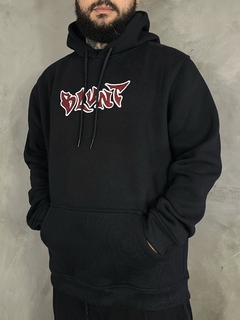 MOLETOM BLUNT CANGURO PASTO - PRETO na internet