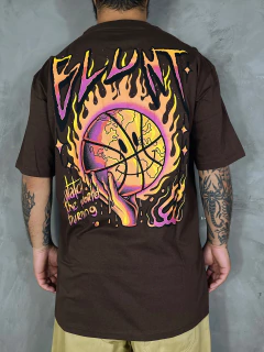 CAMISETA BLUNT SMILEY - MARROM